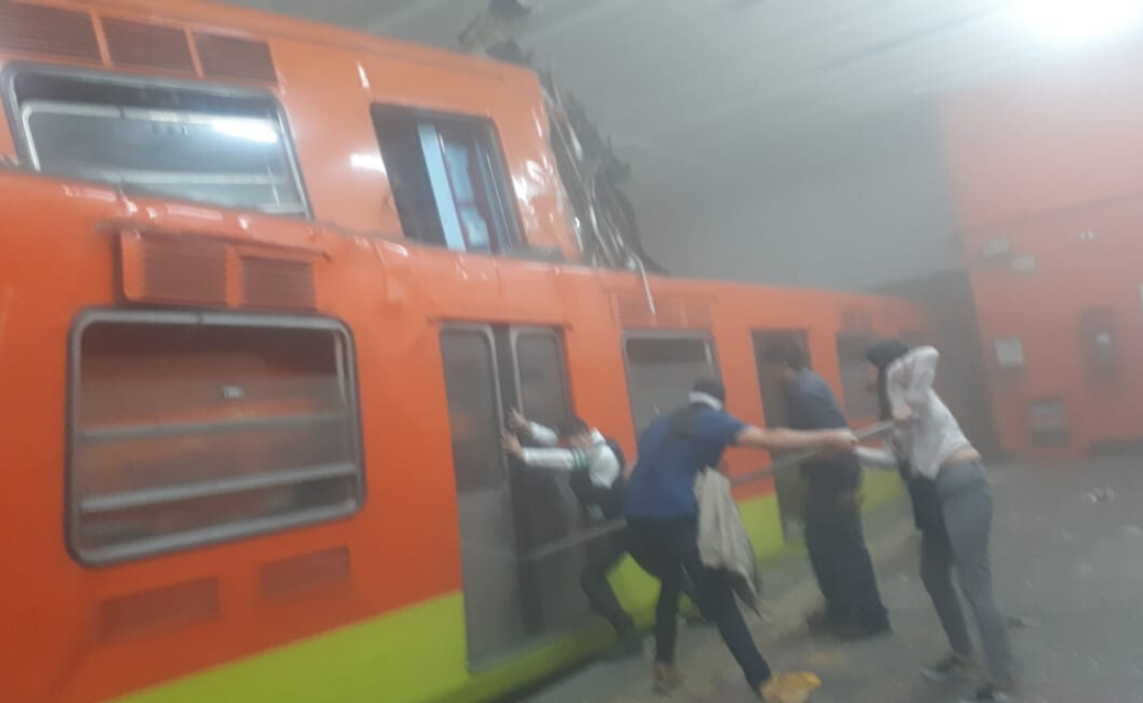 Accidente en Metro Tacubaya