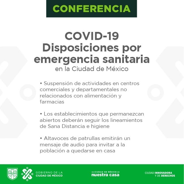 Emergencia sanitaria en CDMX