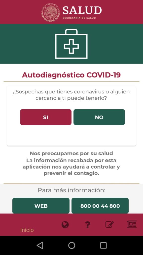aplicación Covid-19 Mx