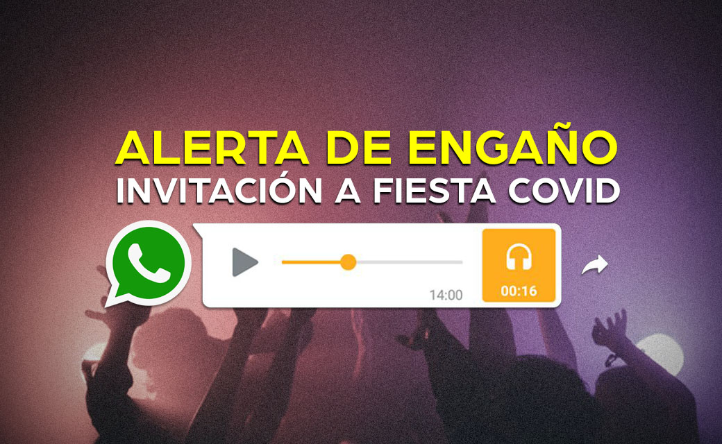 FIESTA COVID ALERTA DE ENGAÑO vg