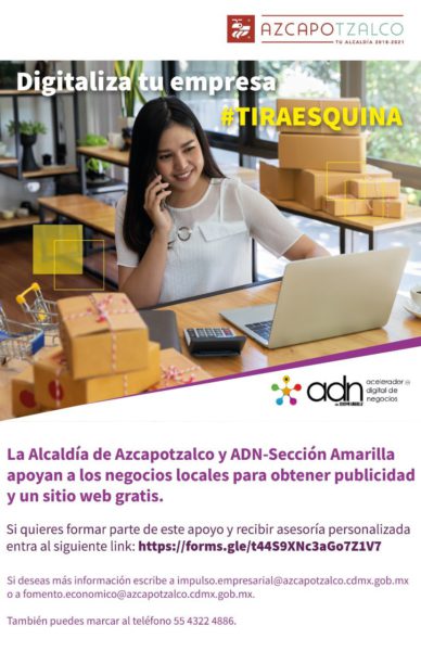 Azcapotzalco ofrece ayuda para pequeños negocios 
