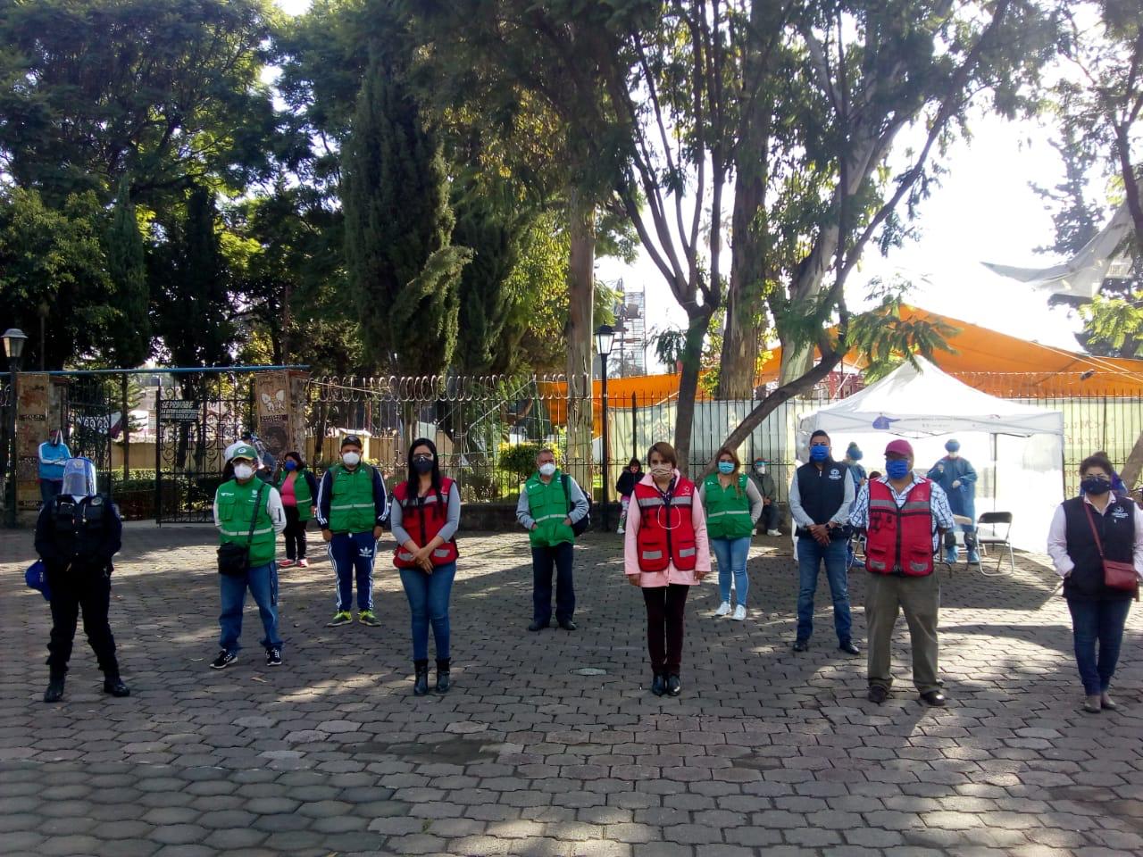 En Xochimilco hay 5 Kioscos de la Salud para hacerse una prueba de Covid gratis, los vecinos pueden acceder a programas sociales y apoyos por coronavirus. 1