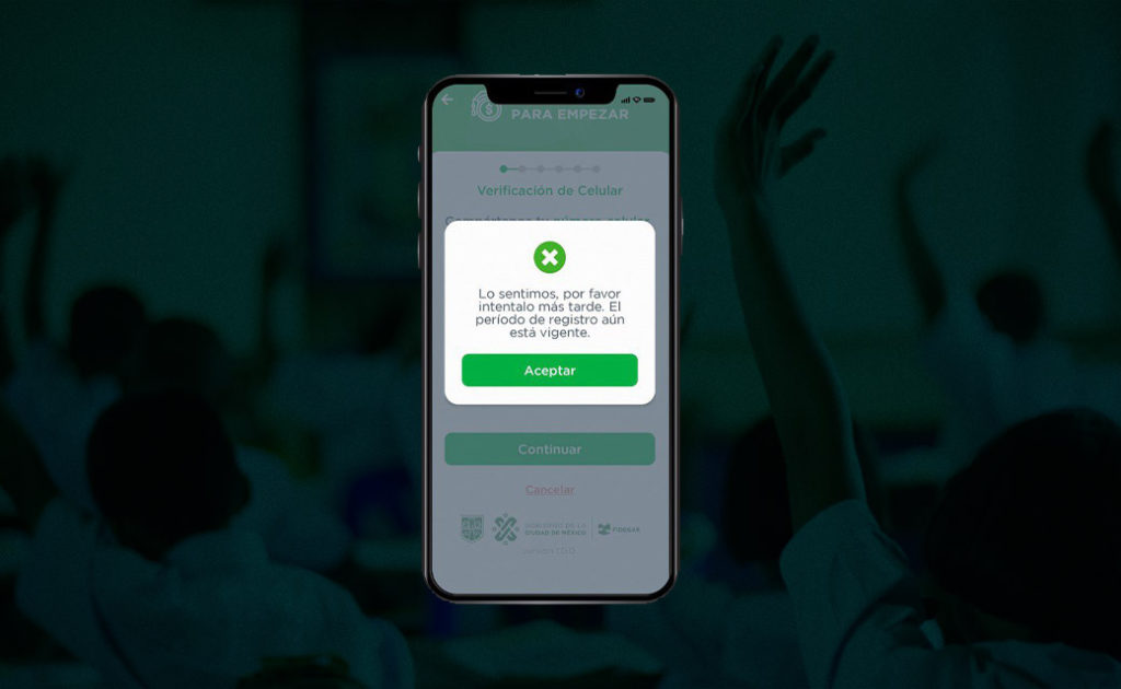 Mi Beca para Empezar 2020 Errores en la app Obtén Más y cómo solucionarlos 6