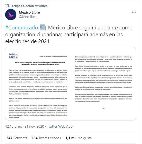 México Libre Felipe Calderón
