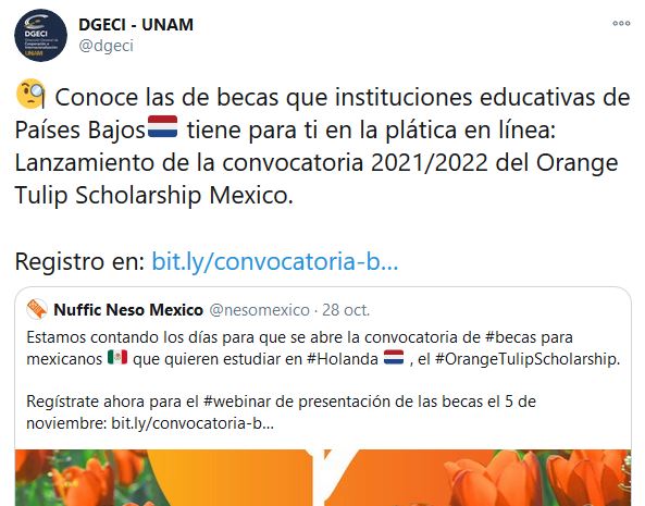 becas de intercambio UNAM Holanda