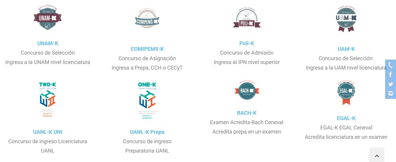 cursos UNAM IPN UAM 