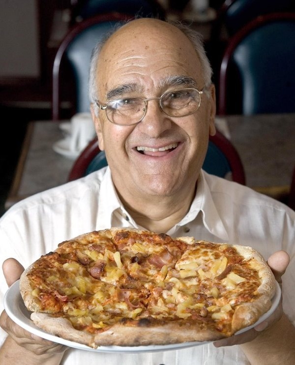 Sam Panopoulos creador pizza hawaiana piña 1