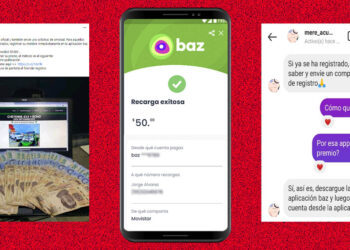 App Baz, de Banco Azteca, es utilizada para hacer fraudes en Facebook e Instagram portada