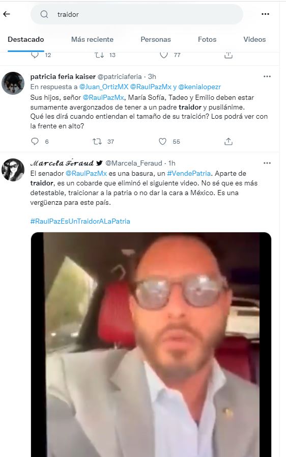 Raúl Paz, senador del PAN que se cambió a Morena, borra tuits contra la militarización portada 7