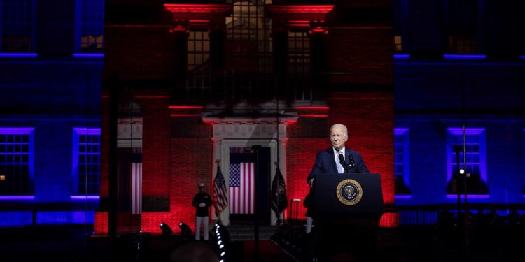 Tras meses de preparación, Joe Biden expresó la misma preocupación por la democracia estadounidense en un reciente y mediático discurso | Foto: Project Syndicate