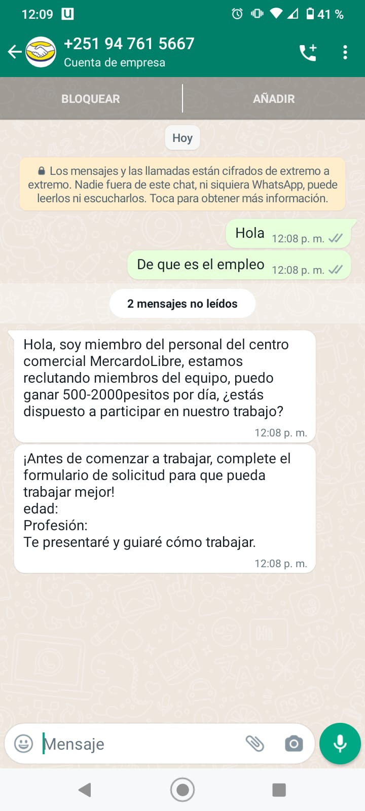 empleo falso mercado libre amazon tiktok shopf 3