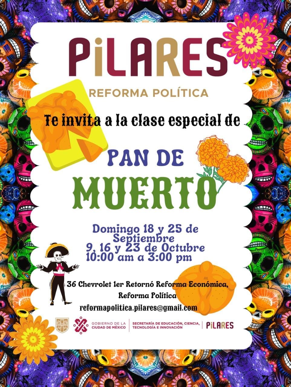 Aprovecha los cursos este mes de octubre para practicar la elaboración de este pan tradicional | Foto: FB PILARES