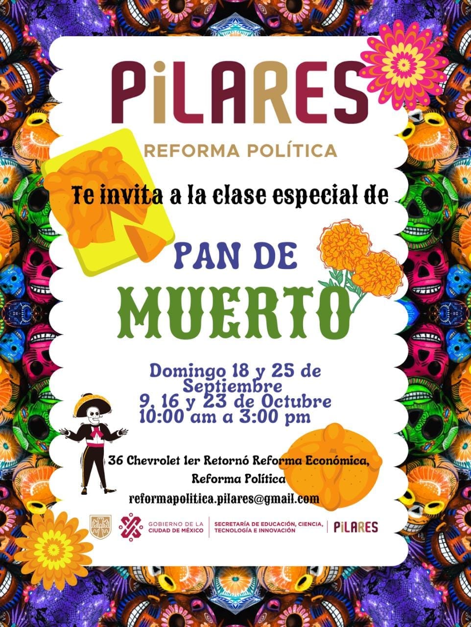 Aprovecha los cursos este mes de octubre para practicar la elaboración de este pan tradicional | Foto: FB PILARES 