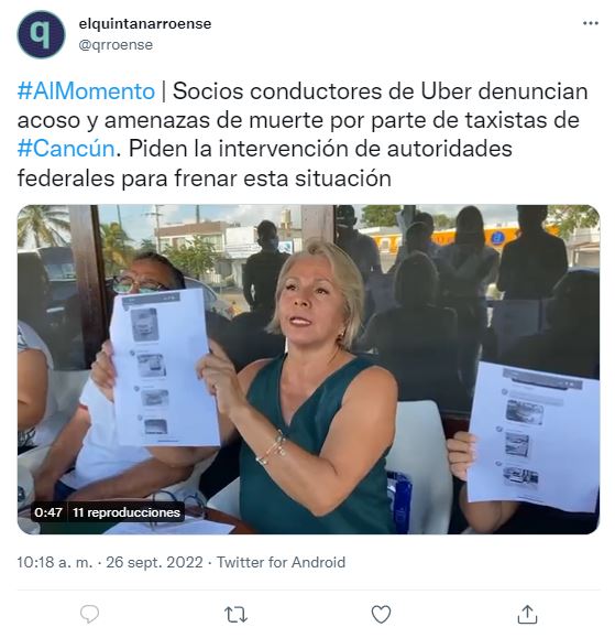 uber taxi cancun conductores amenazas portada 765