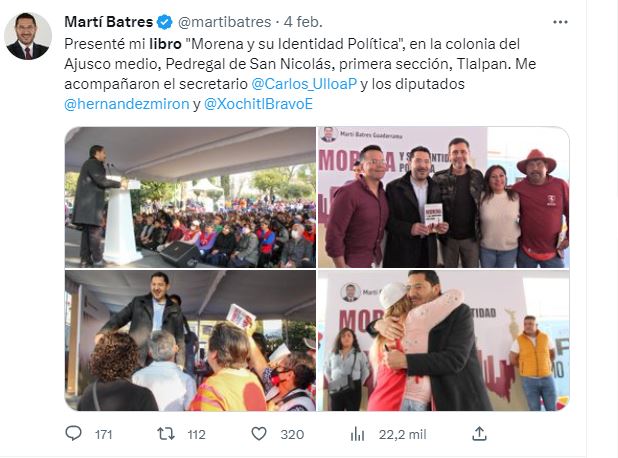 Martí Batres Hace campaña anticipada con sus libros portada 87680987