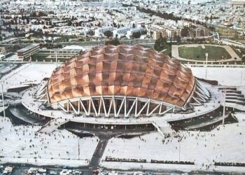 El Palacio de los Deportes formó parte de un plan arquitectónico conocido como Ciudad deportiva de la Magdalena Mixiuhca. FOTO: instagram.com/@palacio_de_los_deportes