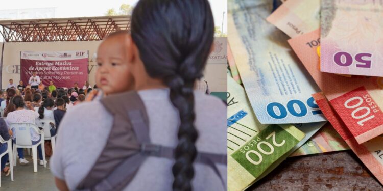 Se ofrecen 2 mil pesos bimestrales de apoyo económico a madres solteras. | Foto: DIF/Freepik.