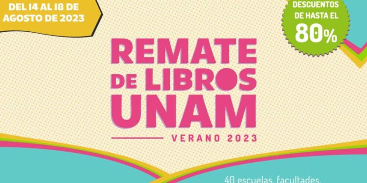 Remate de libros UNAM verano 2023