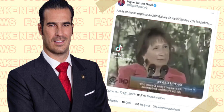 Miguel Torruco Garza difunde fake news de Xóchitl Gálvez portada